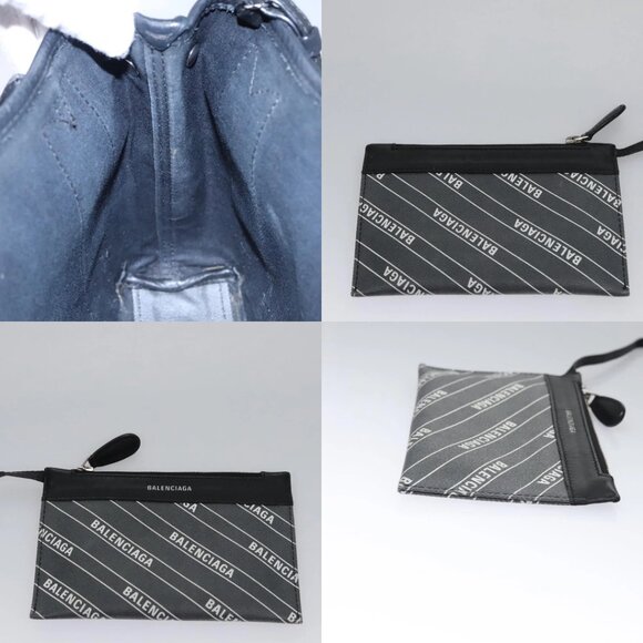 BALENCIAGA Hand Bag PVC Leather 2way Gray 390346 Auth BA449 - Picture 14 of 15